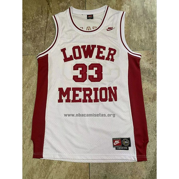 Camiseta Lower Merion Kobe Bryant NO 33 Blanco